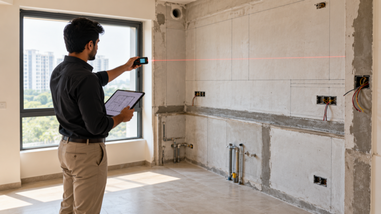 Measuring an Unfinished Kitchen (2)